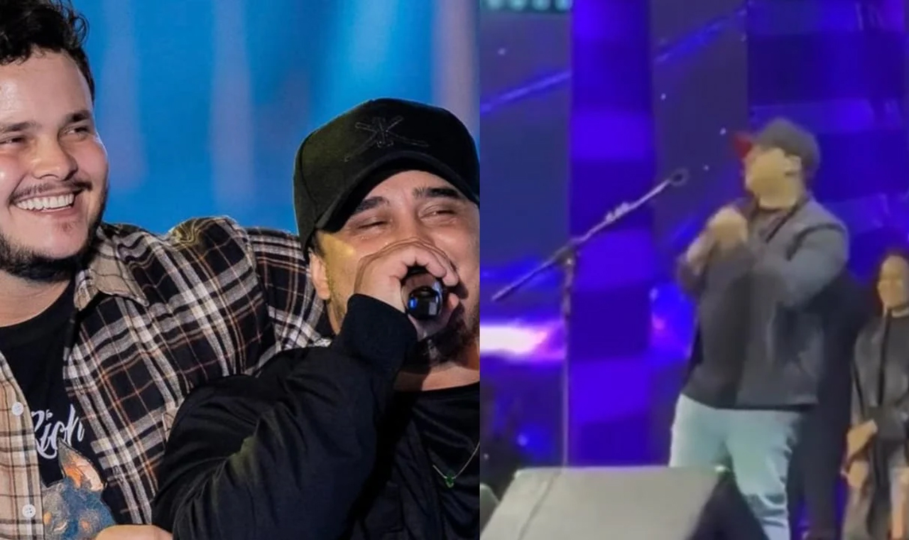 Kauan, da dupla com Matheus, joga microfone no palco e deixa show;  sertanejo diz que sofre de ansiedade