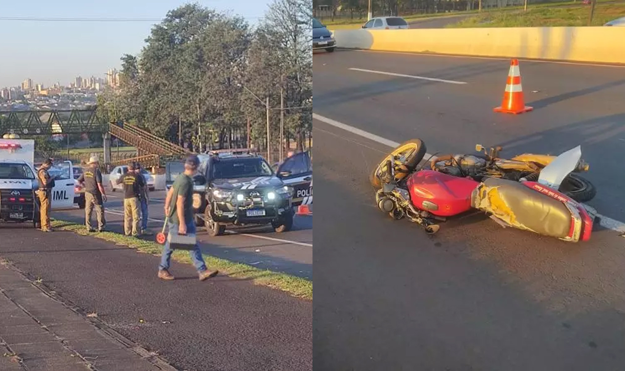 Motociclista morre após colisão na Rodovia Carlos João Strass em Londrina