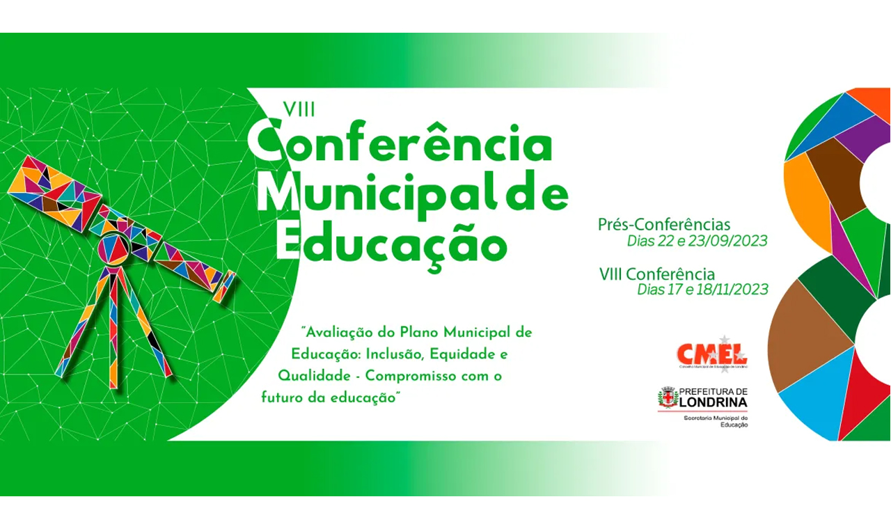 Em Londrina, pré-conferências da Educação recebem inscrições até o dia 22 deste mês