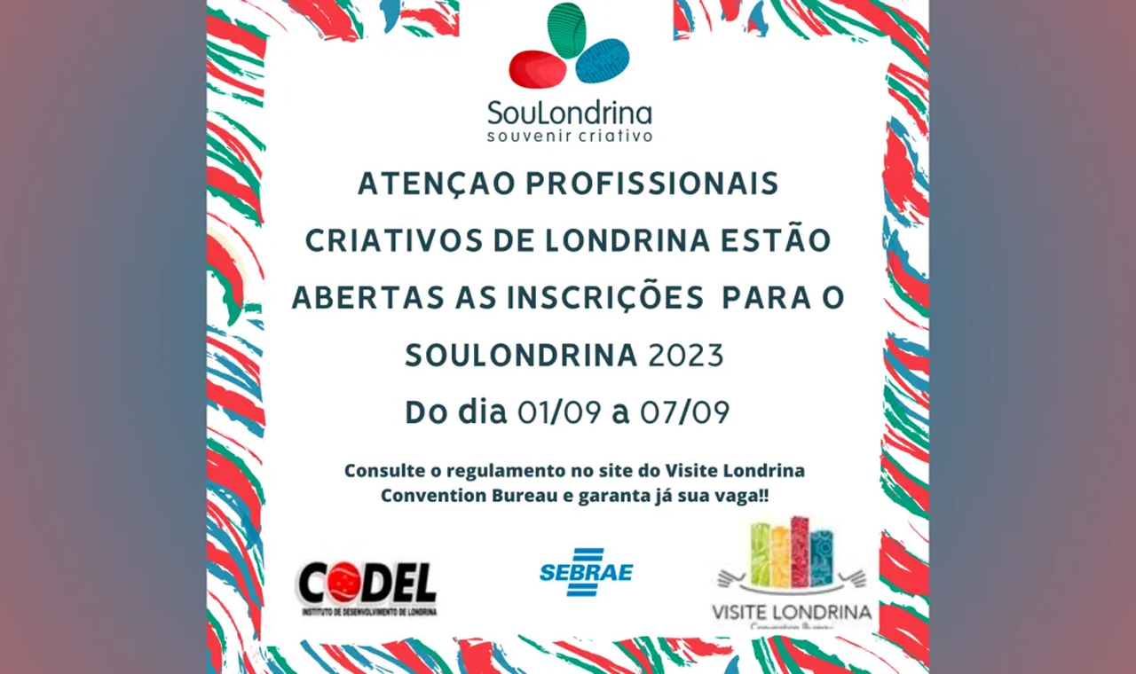 Termina amanhã inscrições para o projeto SouLondrina