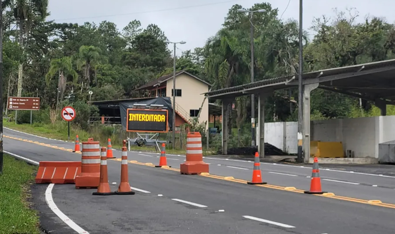 Estrada da Graciosa será totalmente interditada para reparos na PR-410
