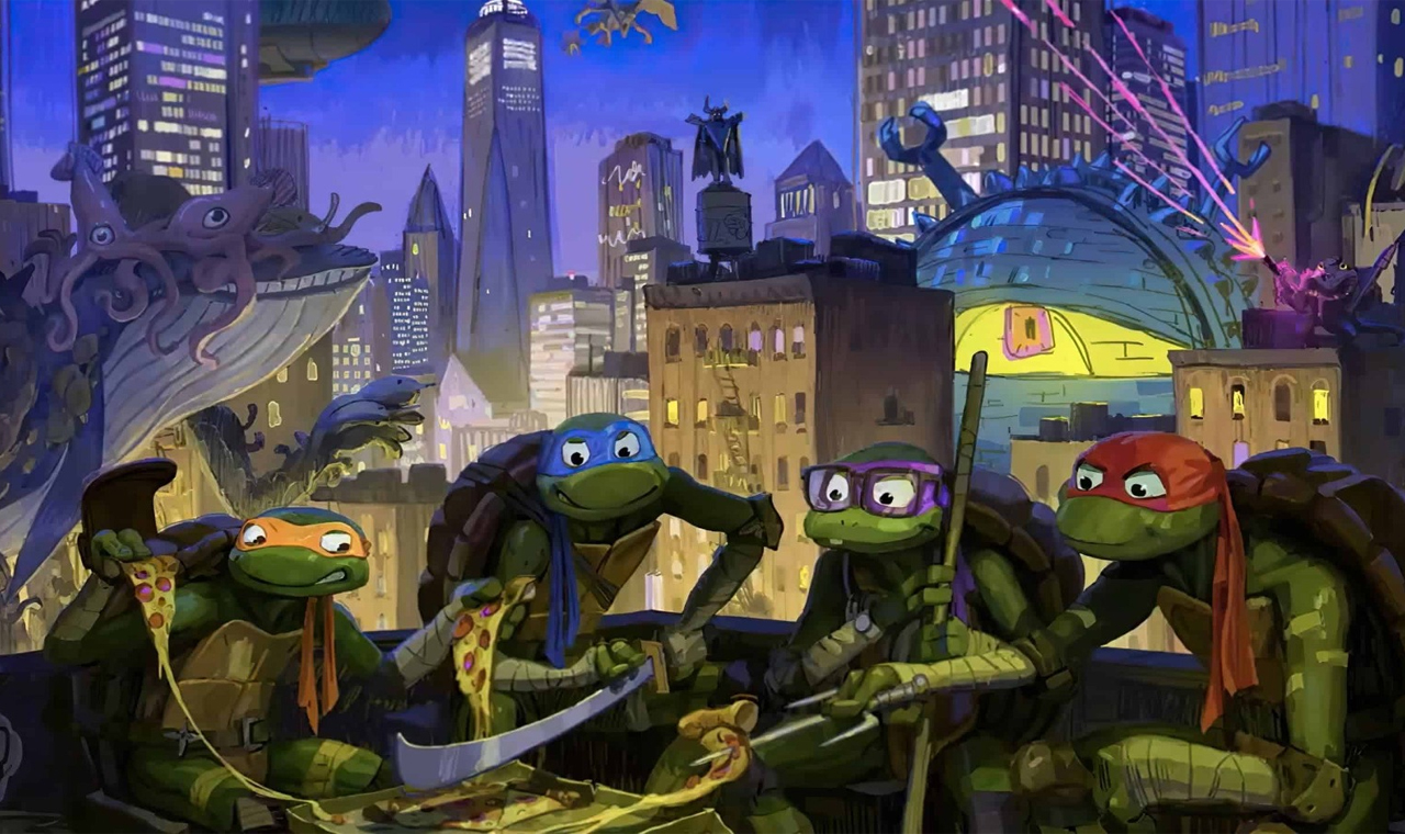 Cinema para pets tem sessão do filme das Tartarugas Ninjas