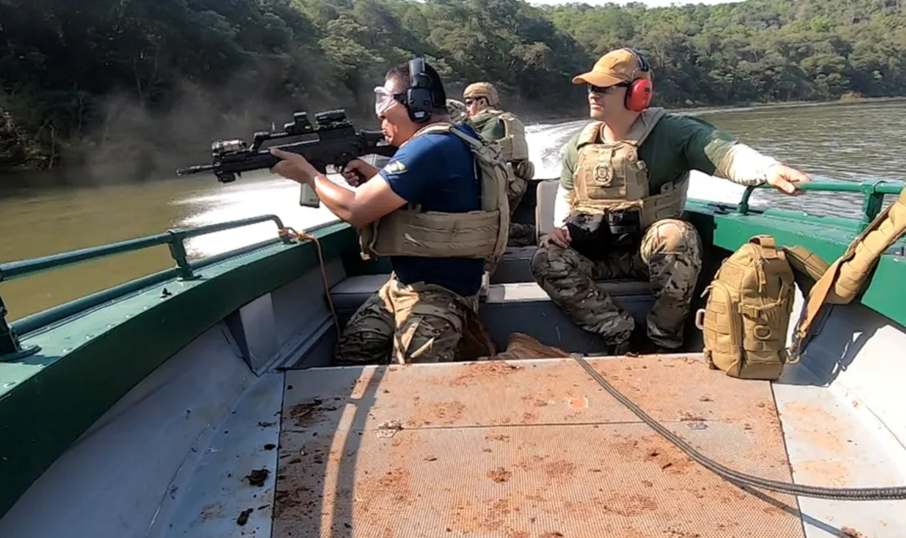 ONU treina policiais federais do Brasil, Paraguai e Colômbia no Rio Paraná