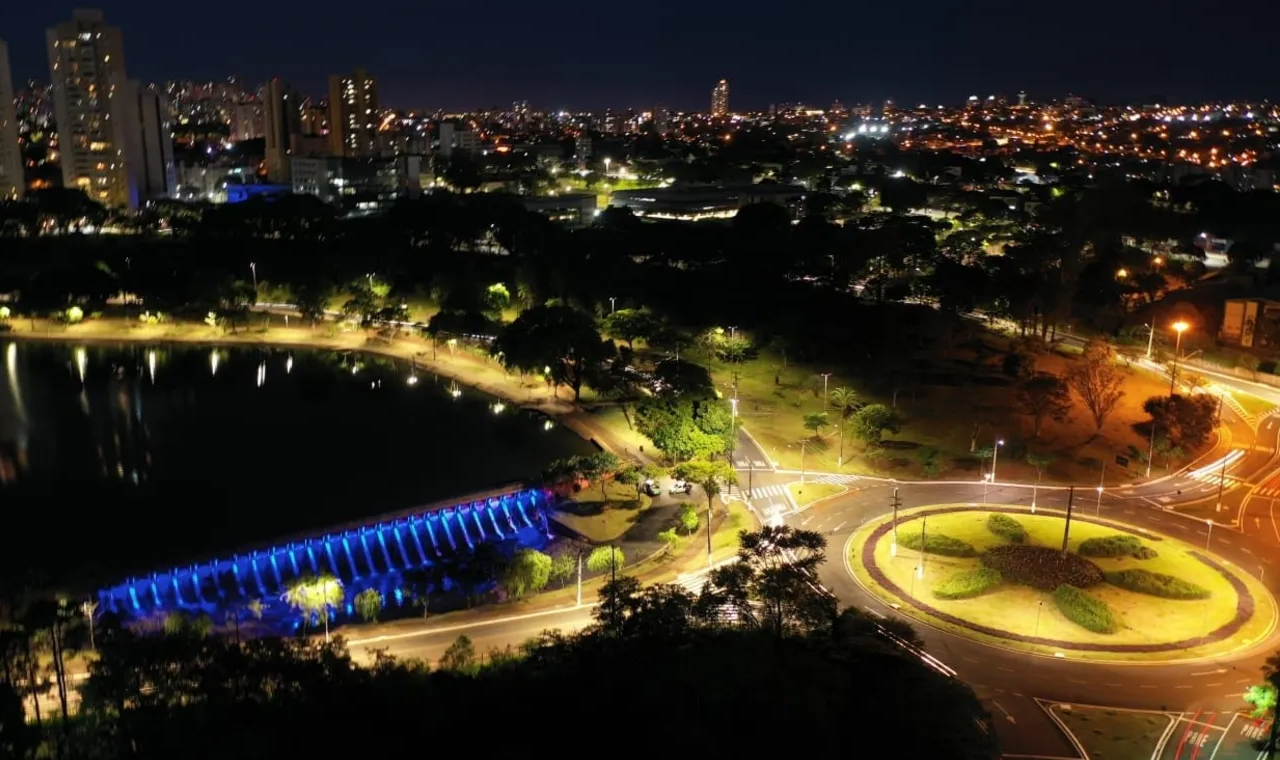 Londrina Iluminação coloca LED da barragem do Lago Igapó até a PR-445