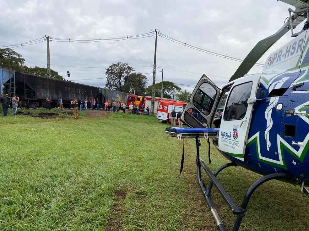 Homem é atropelado por trem e arremessado a 50 metros em Mandaguari