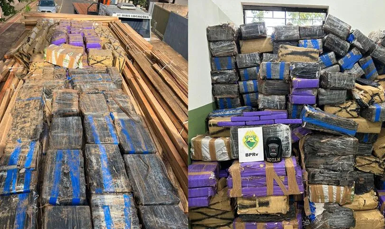 Polícia Rodoviária Estadual apreende 3 toneladas de maconha na PR-323 em Sertanópolis