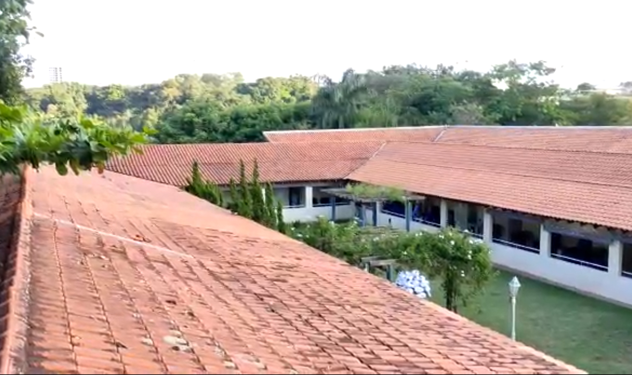 Instituição com 68 idosos pede a poda de árvores que está causando danos na casa de repouso Lar Maria Teresa
