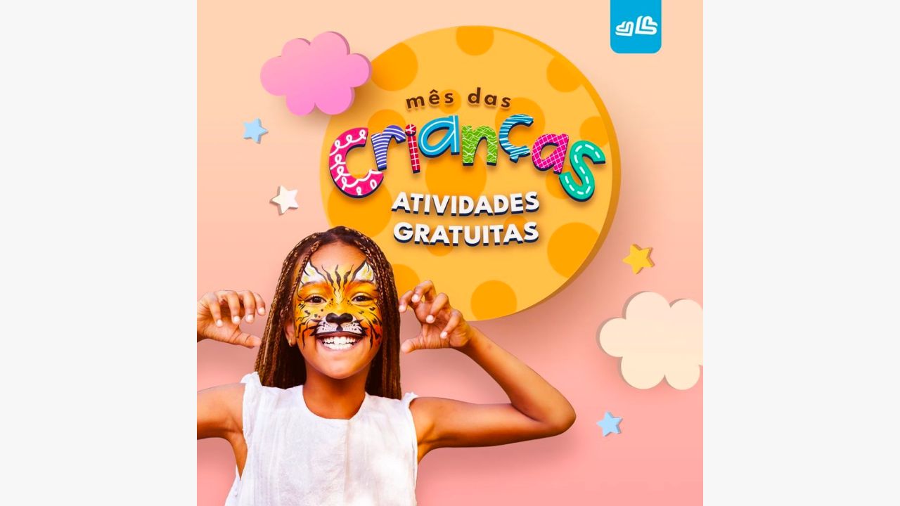 Dia das Crianças no Londrina Norte Shopping tem brincadeiras, oficinas, brindes e prêmios