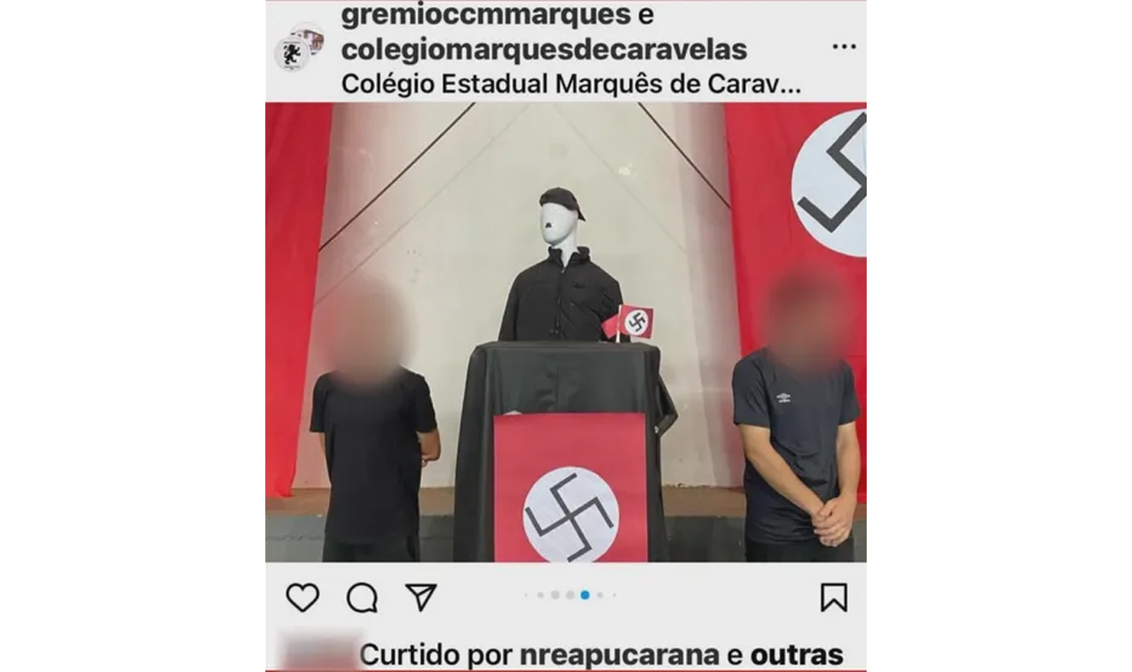 Professora faz atividade sobre Hitler em sala de aula na região de Londrina