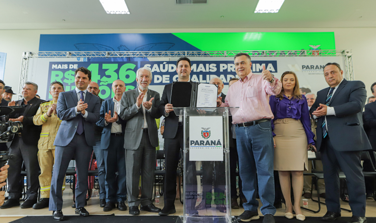 Governador do Paraná anuncia mais de R$ 400 milhões para a saúde