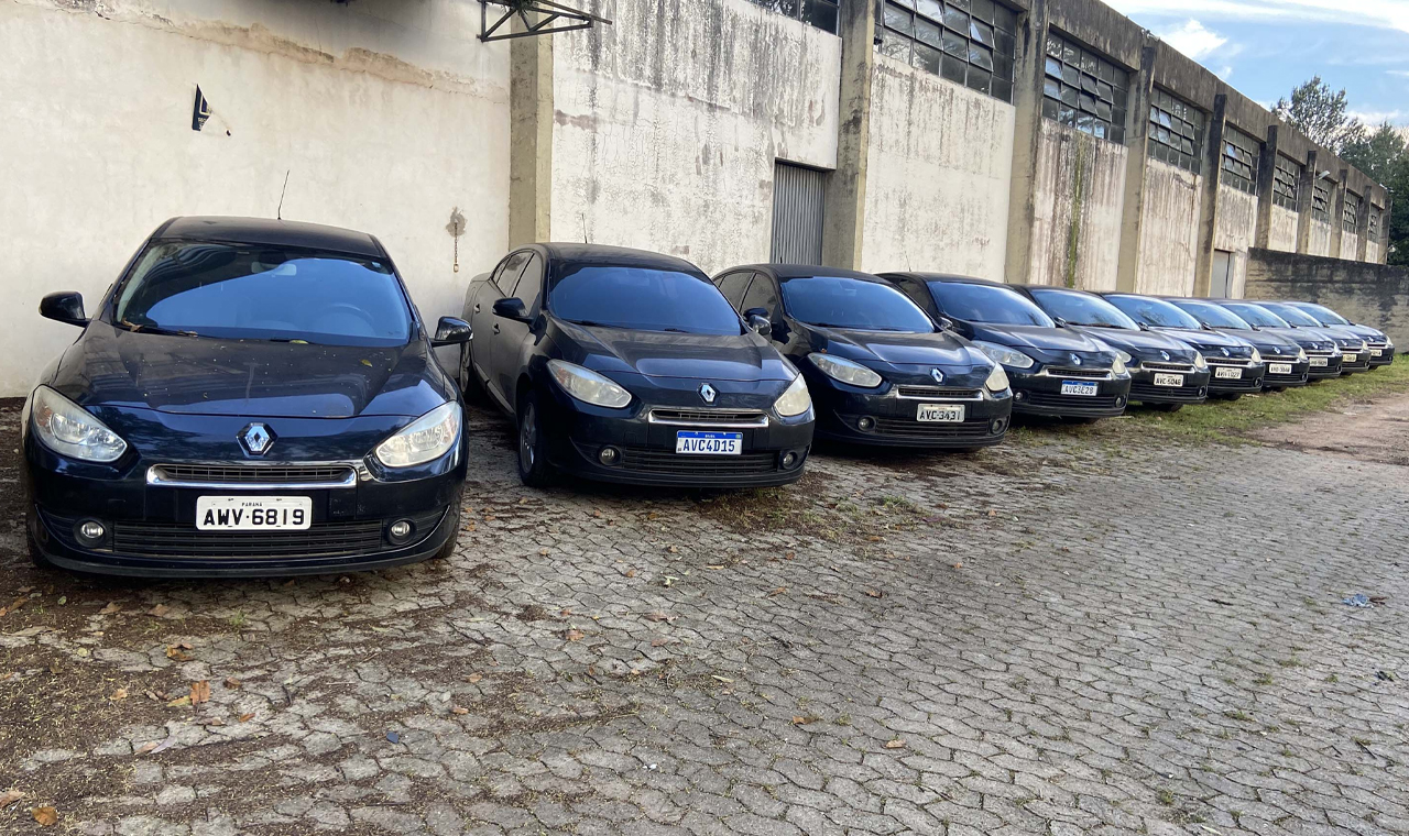 No Paraná, lances para leilão de 200 veículos da frota do Estado começam na segunda-feira