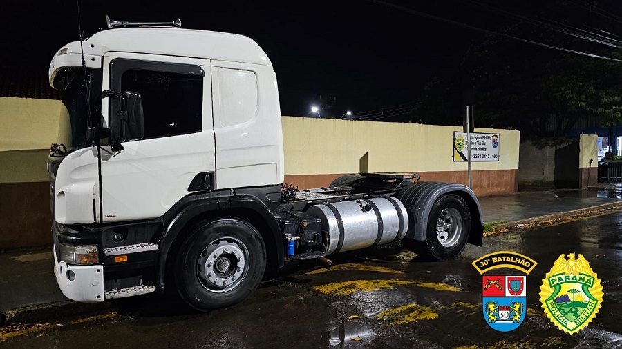 Bêbado, condutor de caminhão é detido após “cavalo de pau” em avenida de Ibiporã