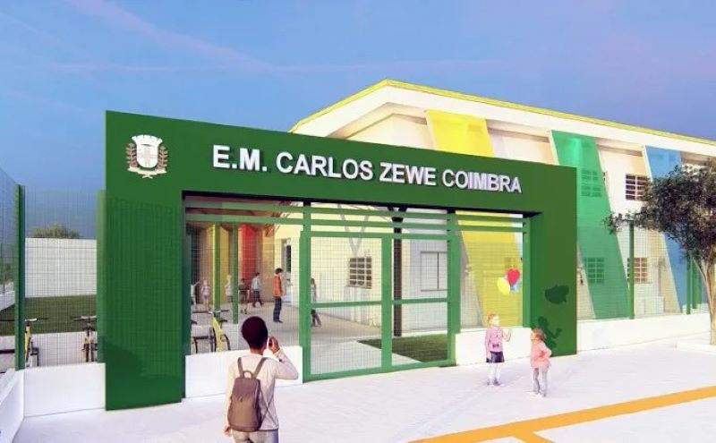 Escola Municipal Professor Carlos Zewe Coimbra terá nova sede moderna e ampliada em Londrina