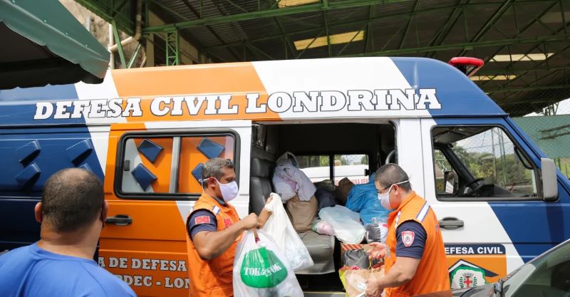 Defesa Civil de Londrina disponibiliza três pontos de arrecadação de donativos para o Rio Grande do Sul